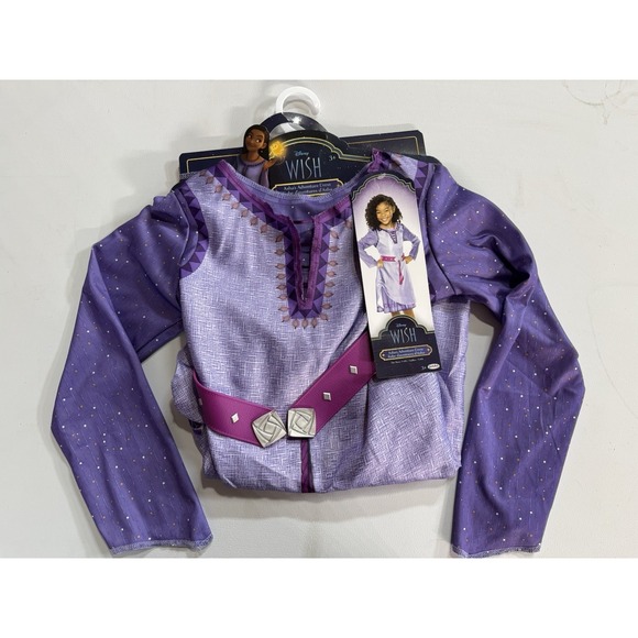 Disney Other - Disney WISH Kids Asha's Adventure Dress Robe  Halloween Costume Size 4-6X NEW!